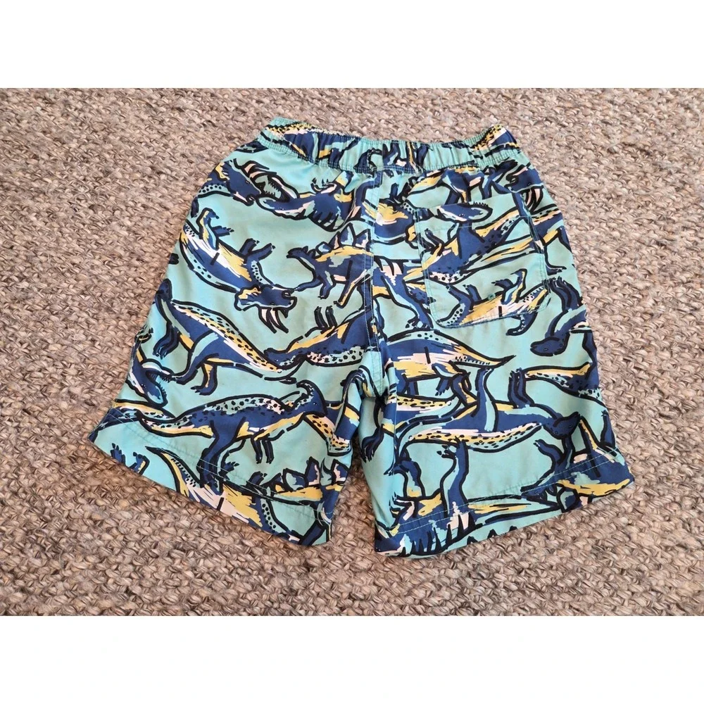Hanna Andersson Shorts Swim Trunks Blue Dinosaur Boys 140 US 10